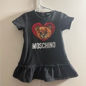 Black  Moschino short-sleeved toddler dress